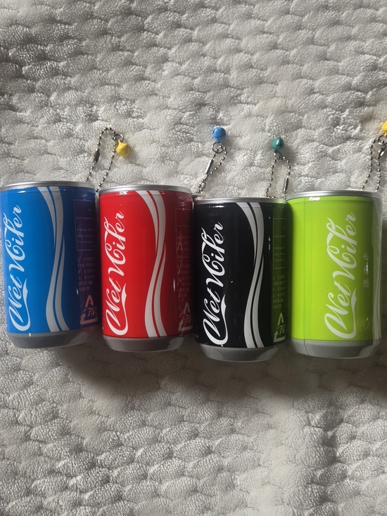 no brand Accessories - NWT 4-Mini Soda Can Wet Wipes Keychain Set (4-Pack) - Multi Color
